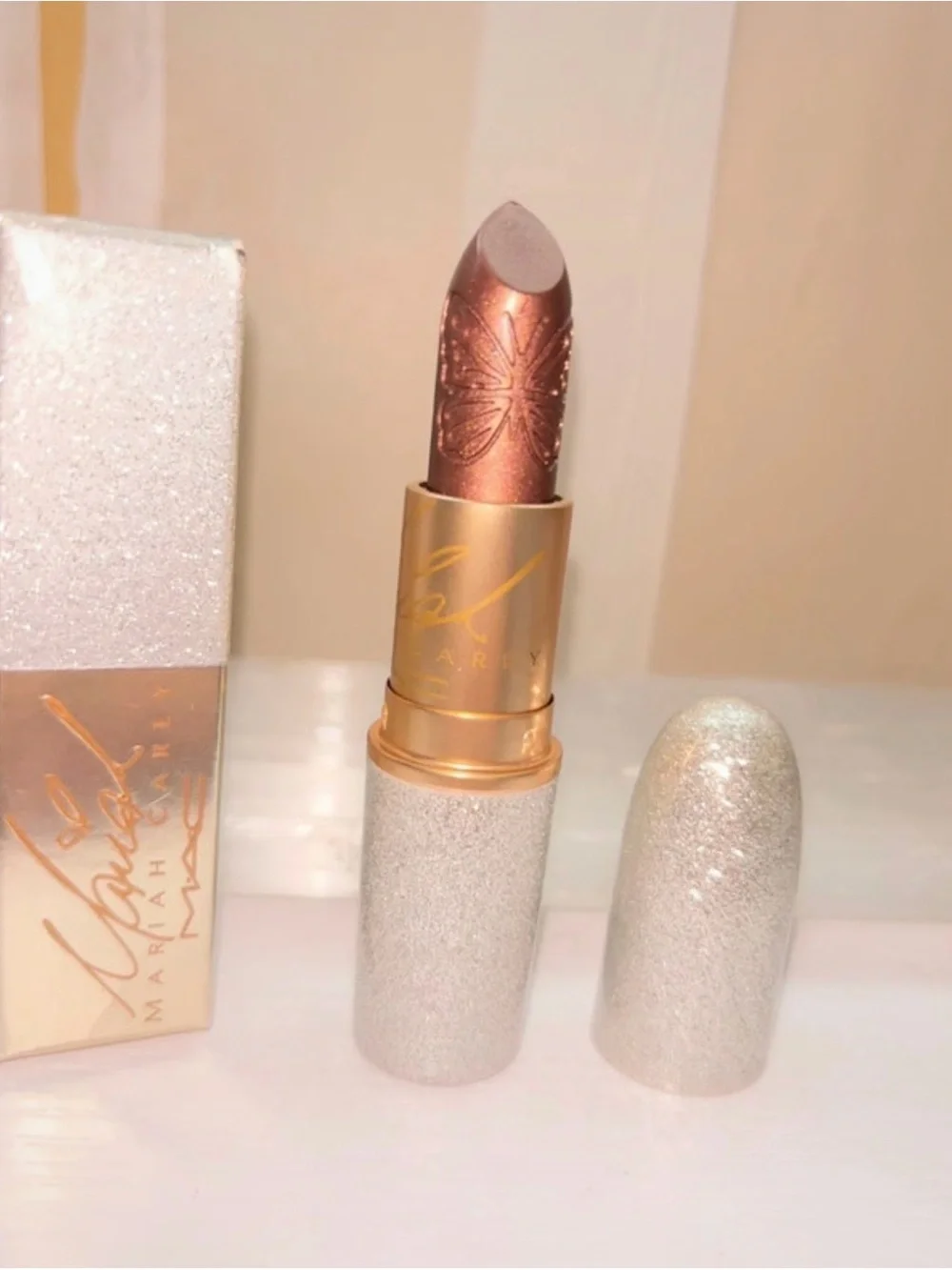MAC Cosmetics Metallic Rose Bronze Lipstick